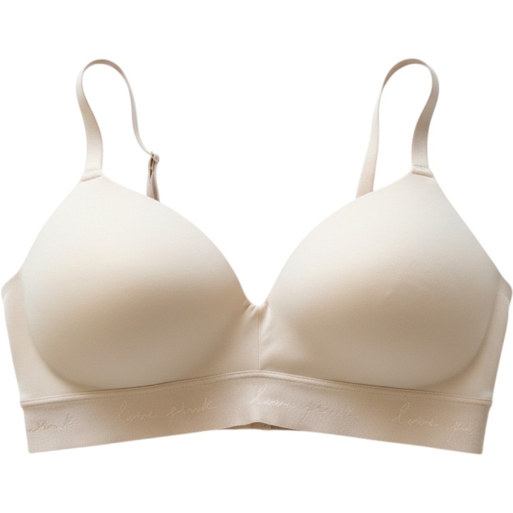Victoria's Secret PINK Wear Everywhere Wireless Bra Beige 34DD